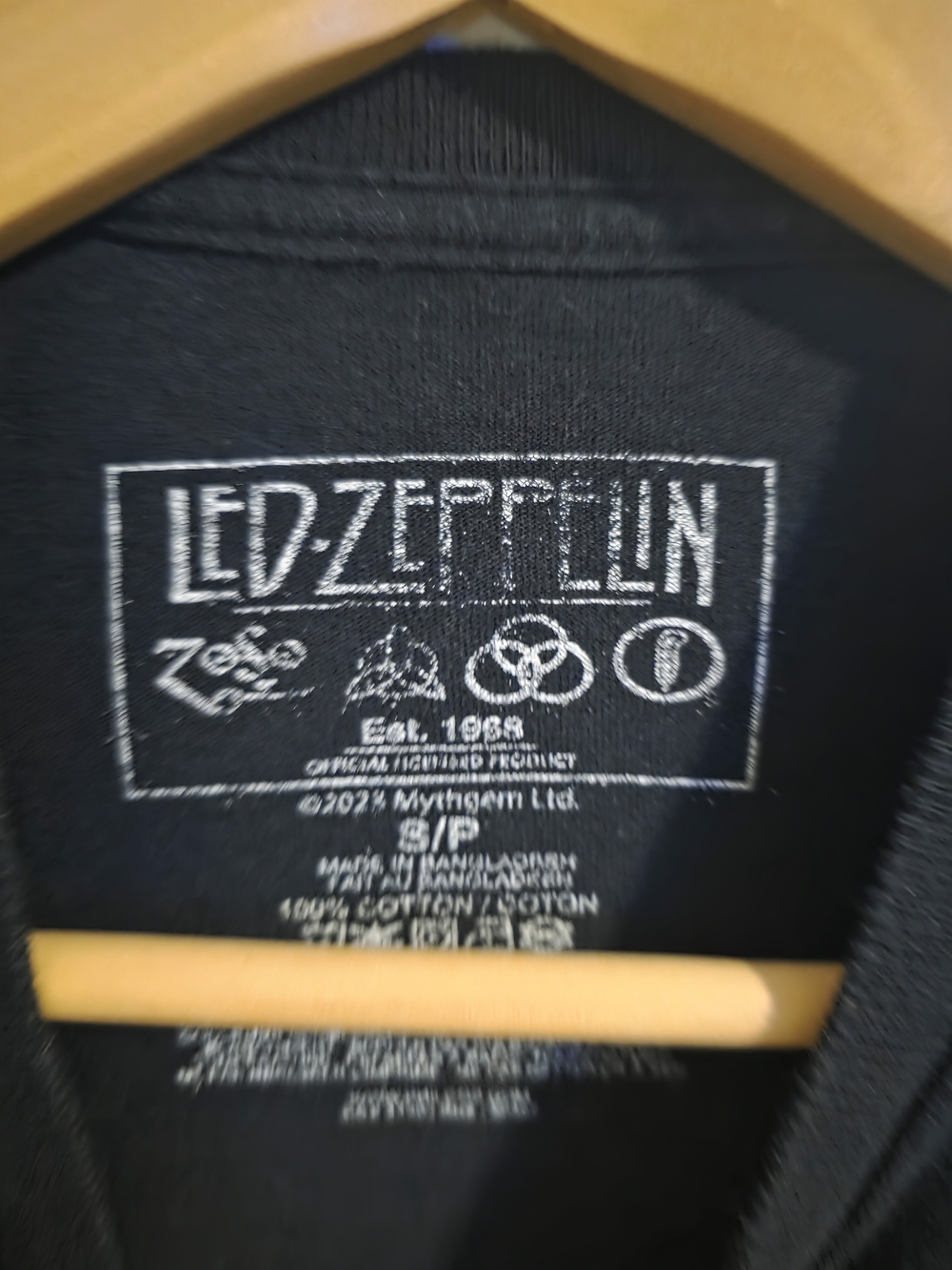 Led Zeppelin Celebration Day Graphic Band Tee Black Short Sleeve Shirt Size S - Picture 4 of 6
